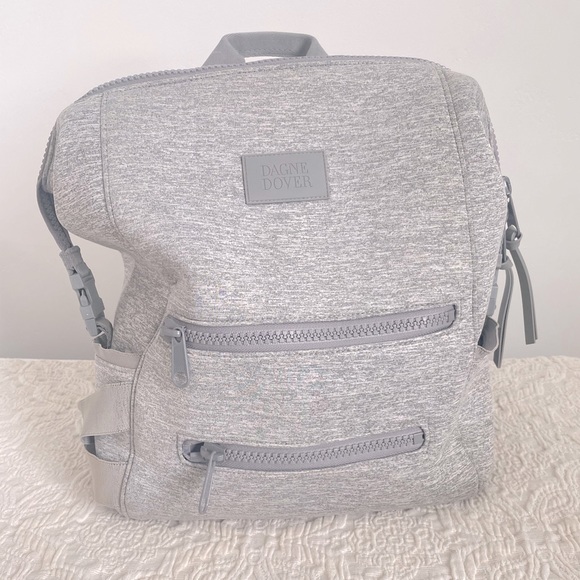 Dagne Dover Handbags - Dagne Dover INDI NEOPRENE DIAPER BACKPACK heatherd grey medium excellent